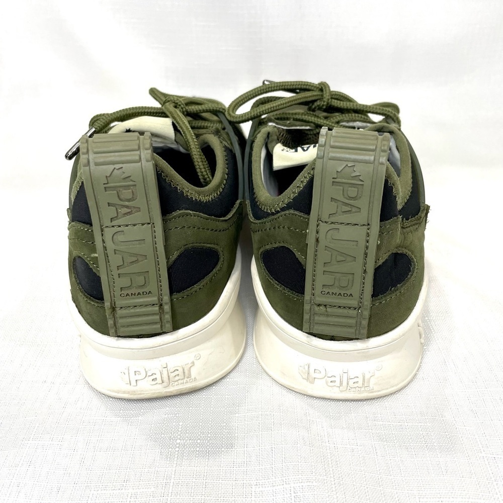 Pajar Canada Yano F Athletic Army Green Sneakers Size 8-8.5 Europe 39 - Picture 3 of 8
